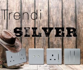 Trendi Silver Wiring Accessories Trendi Decorative Screwless Trendi Silver Wiring Accessories Trendi Decorative Screwless